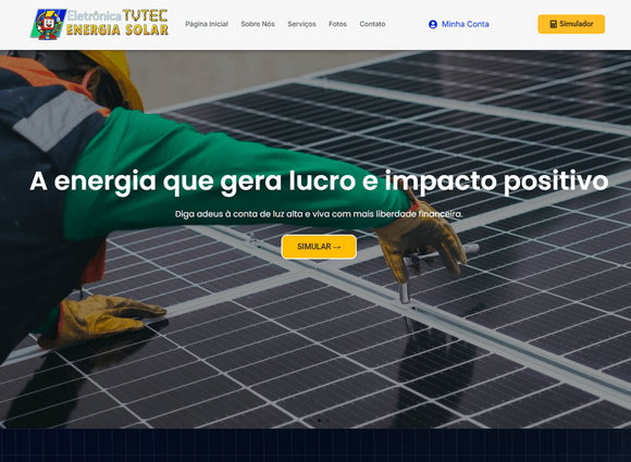 Projeto TV Tec Energia Solar desenvolvido pela Yasaf Digital