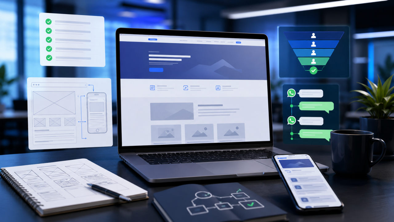 landing page em Santo André
