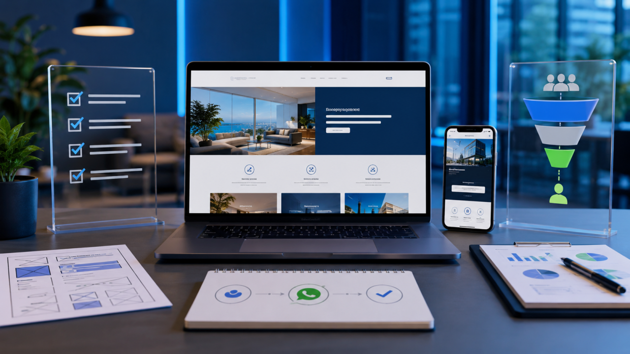 landing page em Santos