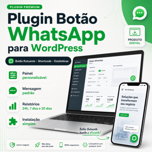Botão Whats App Plugin Wordpress